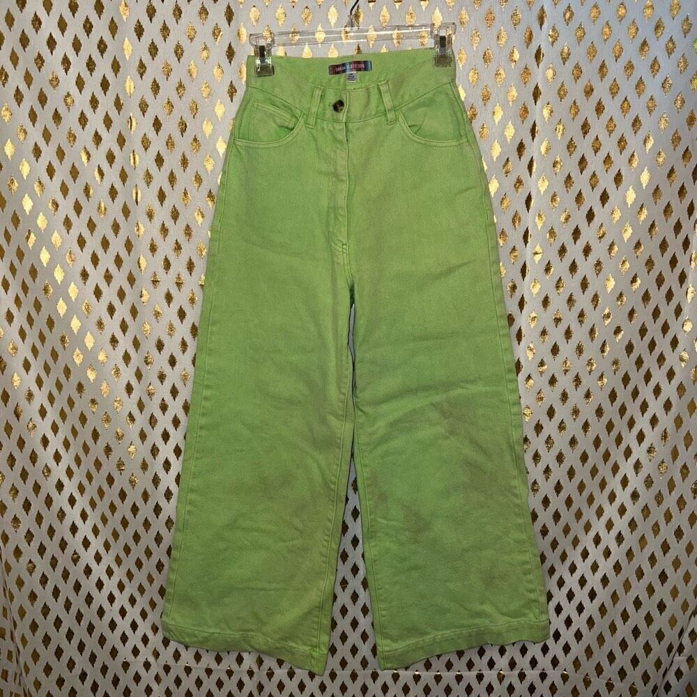 Urban outfitters lime pants wide leg baggy fit jeans size 24